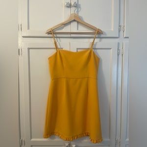 71 SVN Beeswax Orange/Yellow Mini Dress